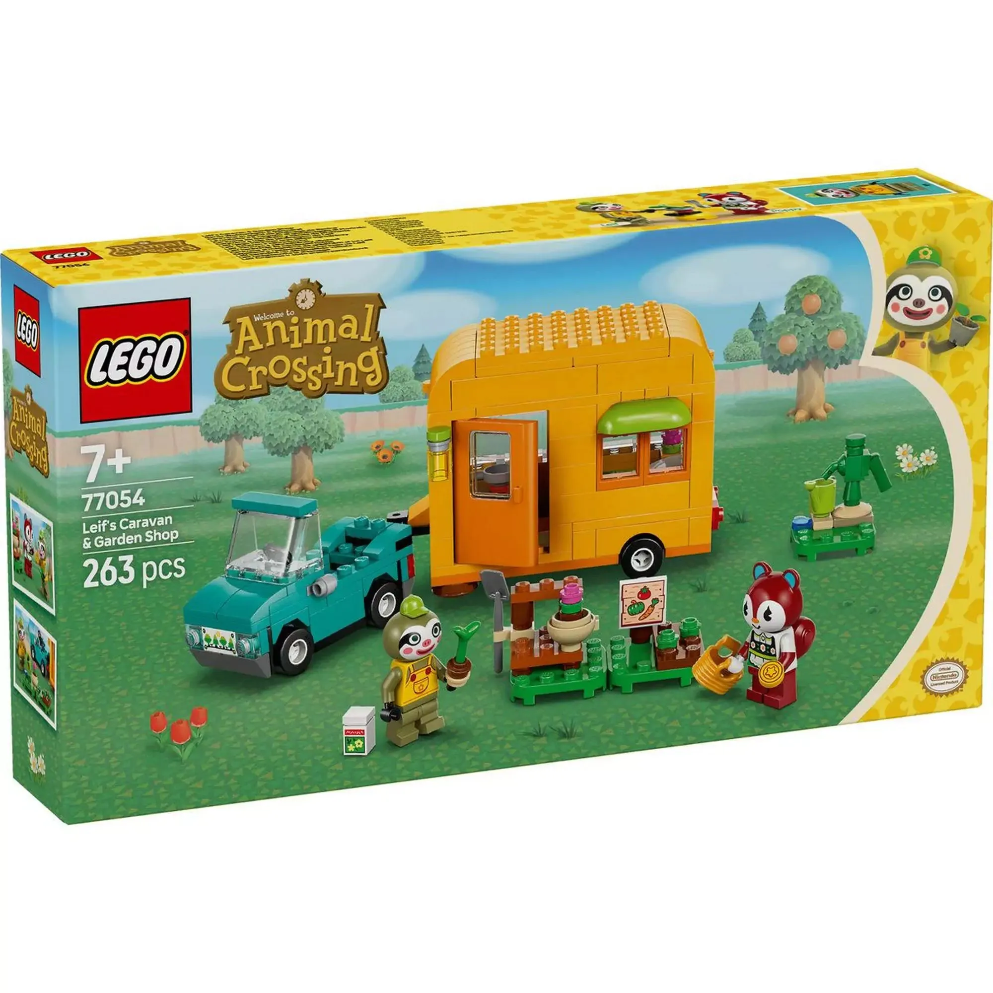 LEGO Animal Crossing Caravana si magazinul de gradinarit al lui Leif 77054, 263 piese