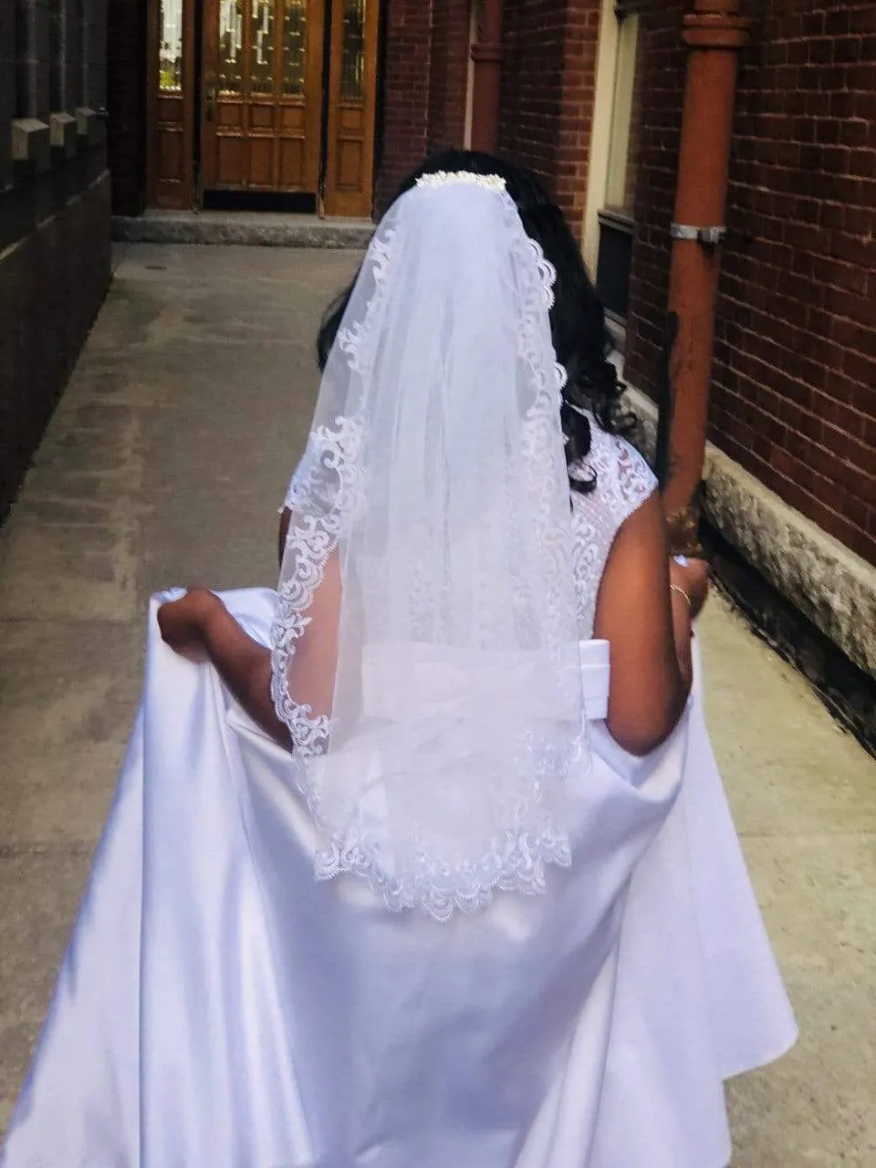 Ljubljana - Simple White Communion Dress FINAL SALE