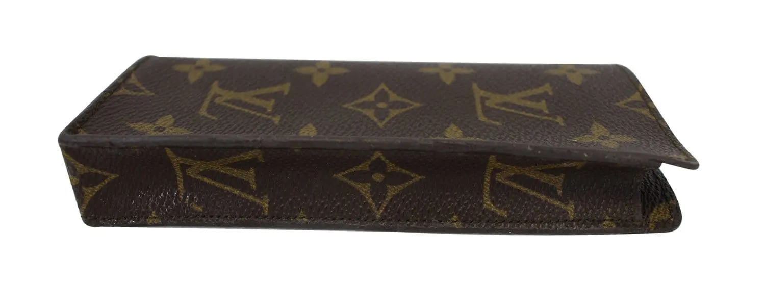 LOUIS VUITTON Monogram Canvas Simple Glasses Case