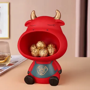 Lucky Ox Year Mascot Nordic Creative Storage Cute Animal  Home Decoration-Jennyhome