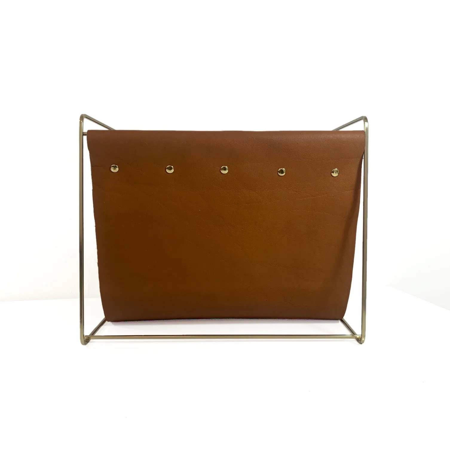 Magda Magazine Rack- Saddle