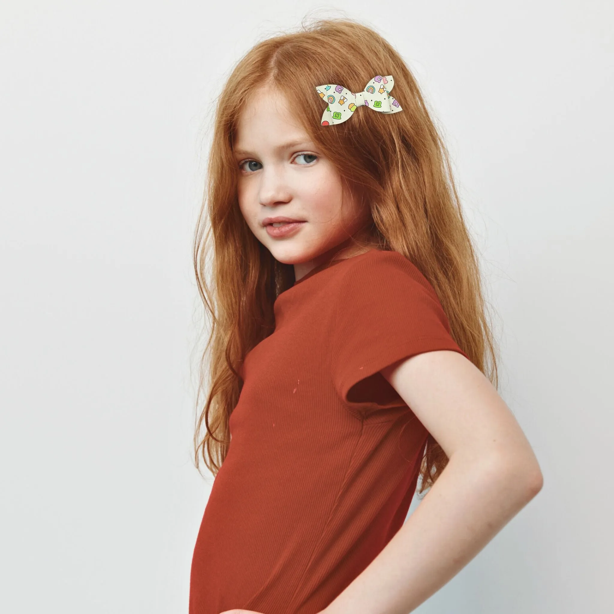 Magical Charm Faux Leather Hair Bows