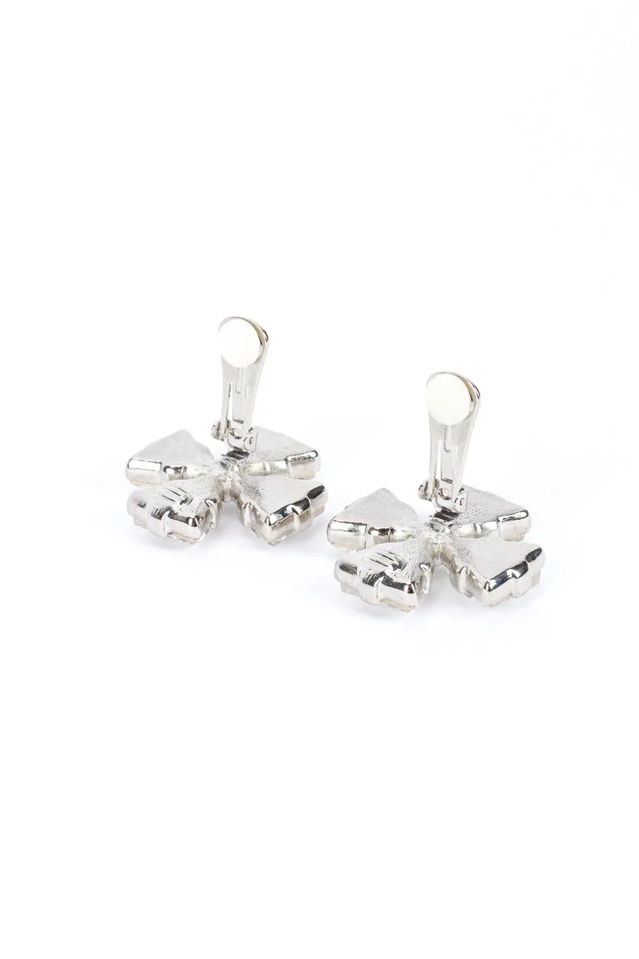 Maltese Crystal Cross Earrings