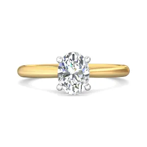 Martin Flyer Solitaire Oval Engagement Ring DERS41XXSYZPL-C-9.7X7.2OV