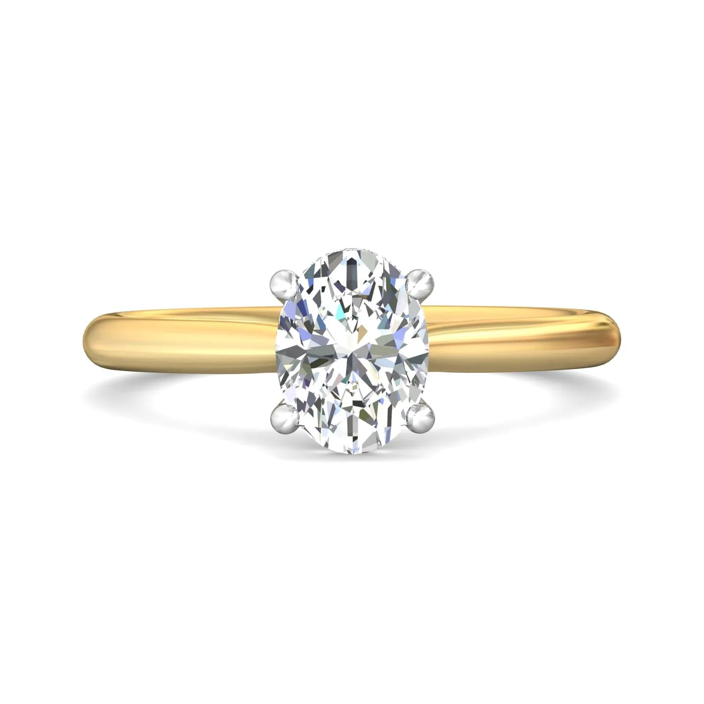 Martin Flyer Solitaire Oval Engagement Ring DERS41XXSYZPL-C-9.7X7.2OV