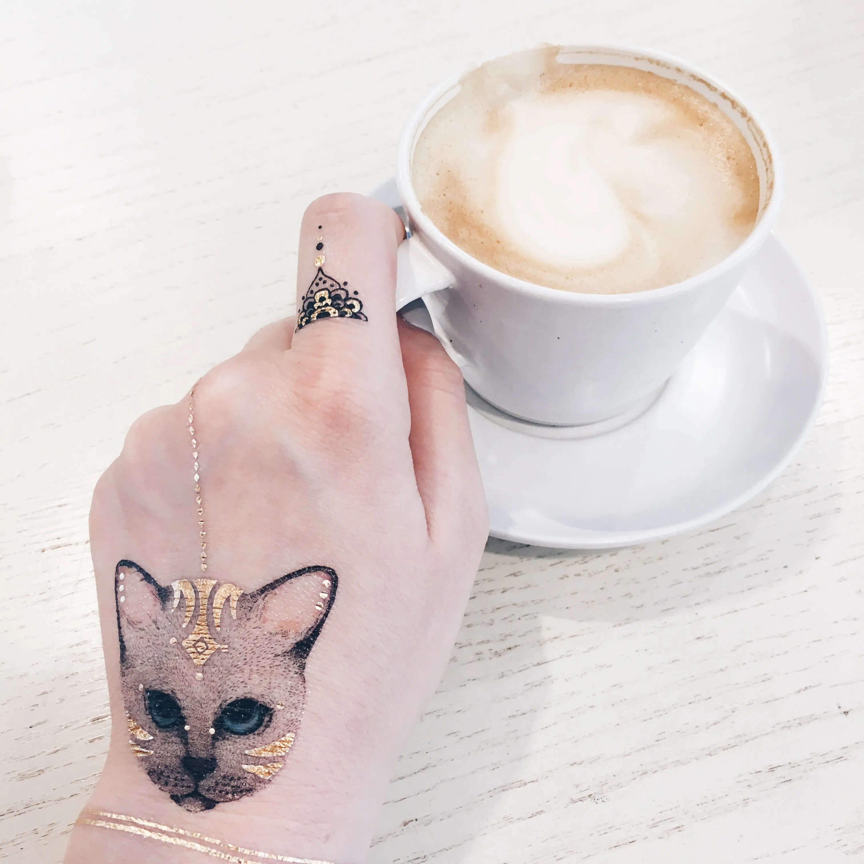 Meow Temporary Tattoo
