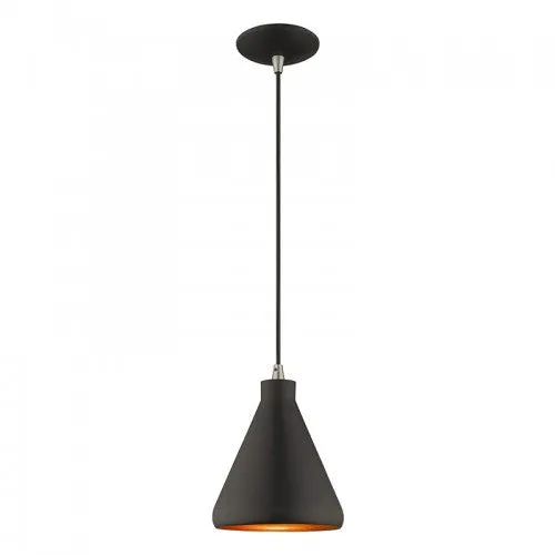 METAL 1 LIGHT MINI PENDANT, BLACK