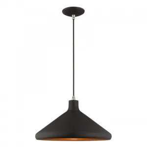 METAL 1 LIGHT MINI PENDANT, BLACK