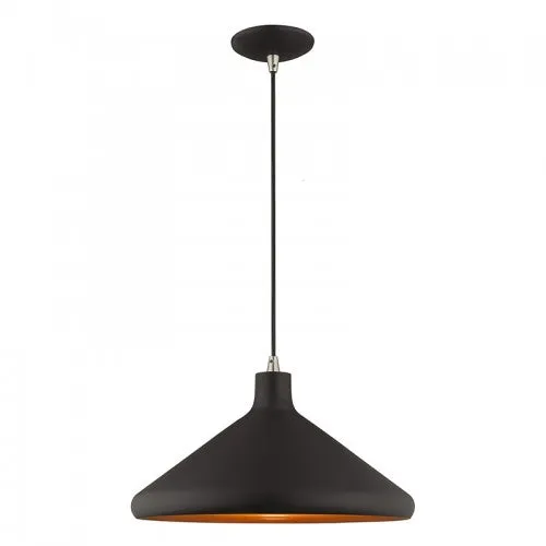 METAL 1 LIGHT MINI PENDANT, BLACK