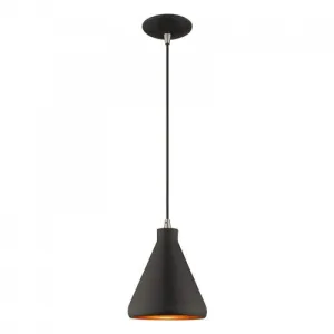 METAL 1 LIGHT MINI PENDANT, BLACK