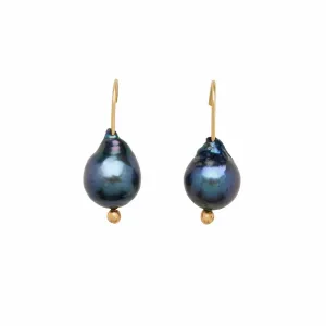 MILA MIDNIGHT PEARL EARRING
