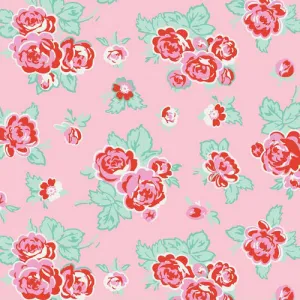Milk, Sugar & Flower Milk Main in Pink by Riley Blake Designs