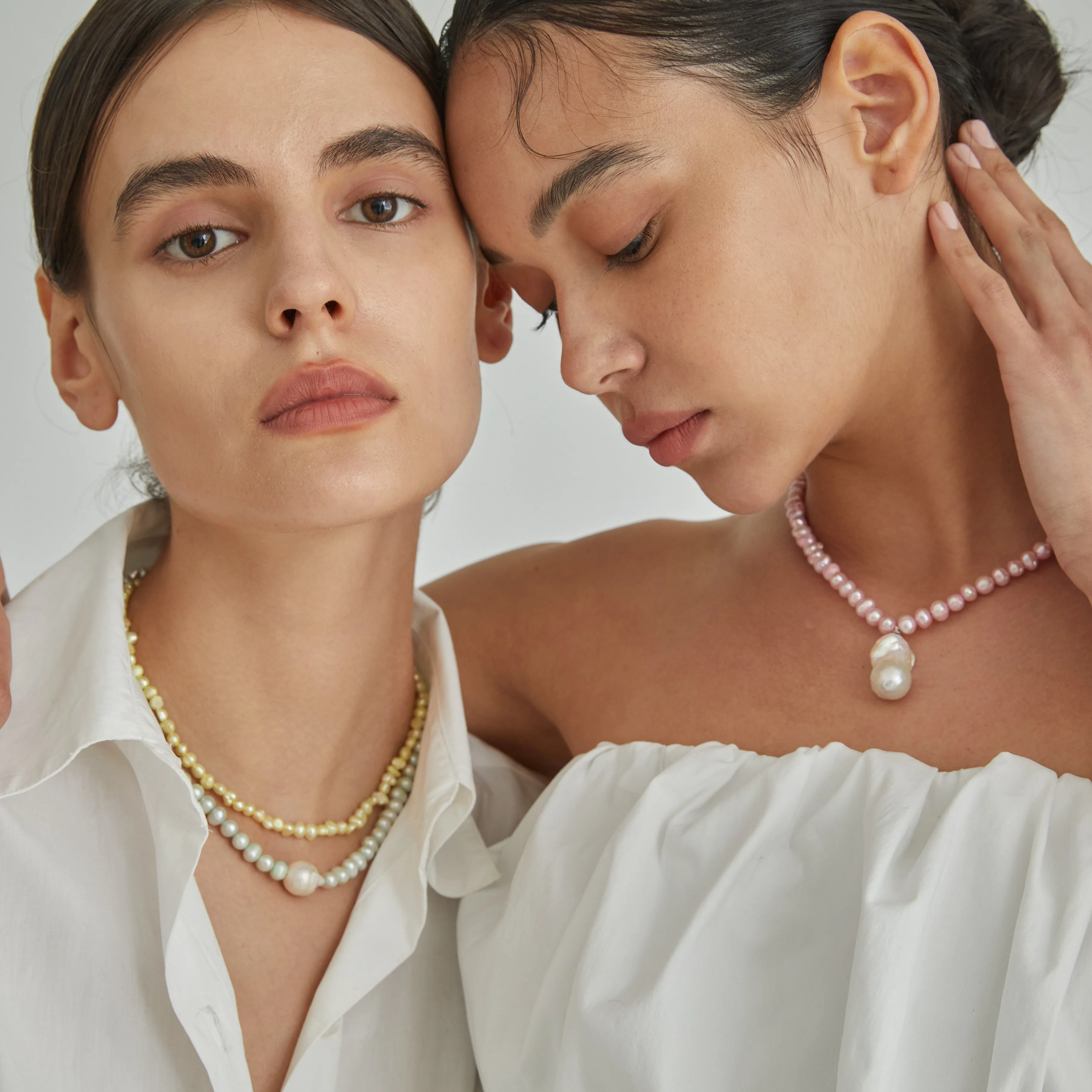 Mint Pearl Necklace