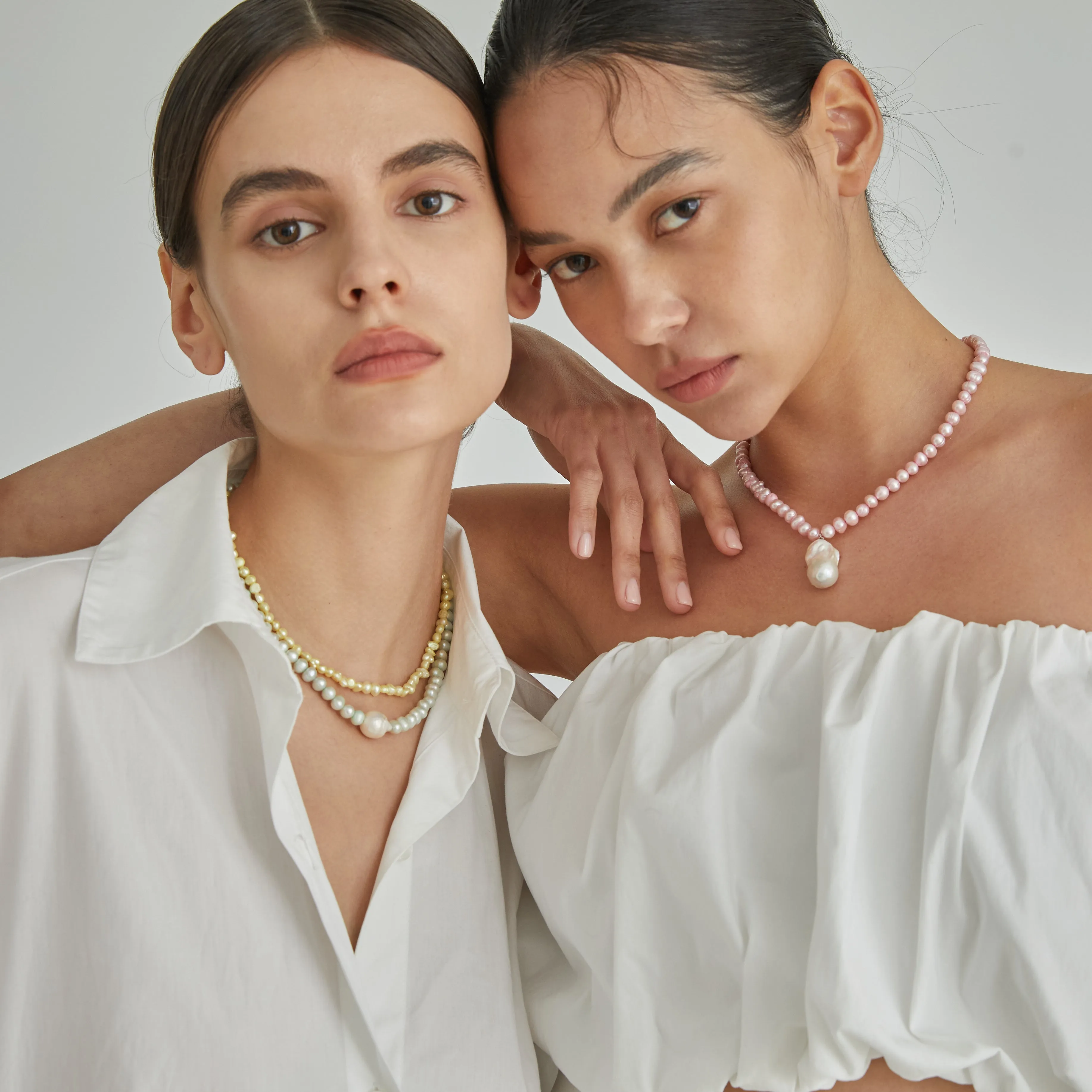 Mint Pearl Necklace