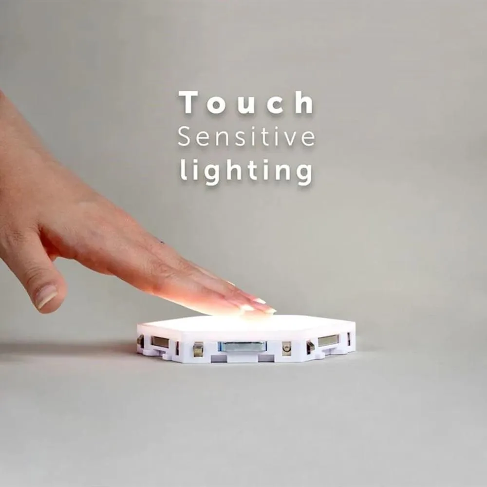 Modular Hexagonal Led Lamps Touch Sensitive