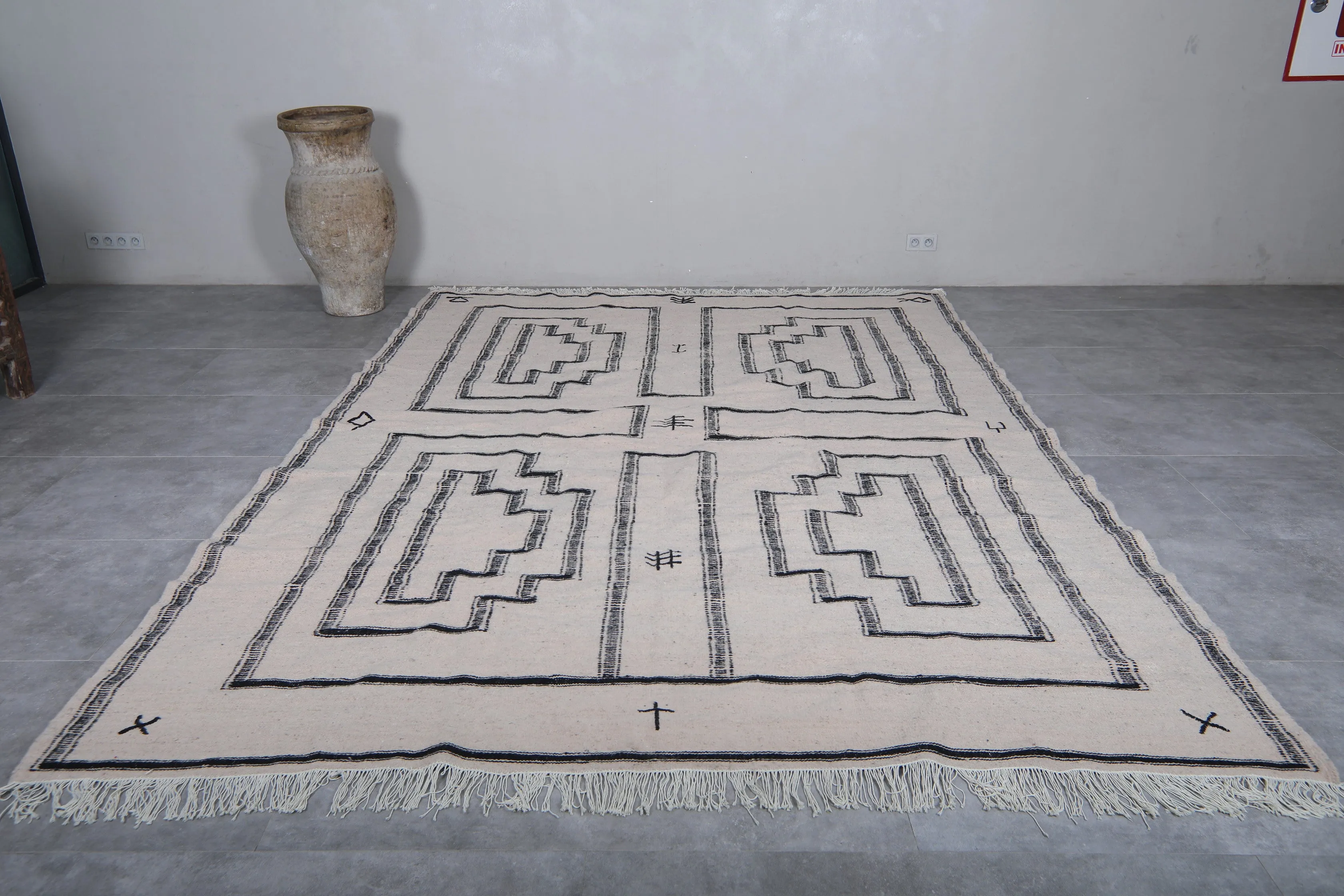 Moroccan Rug - Flat Woven Berber Rug - Custom Rug