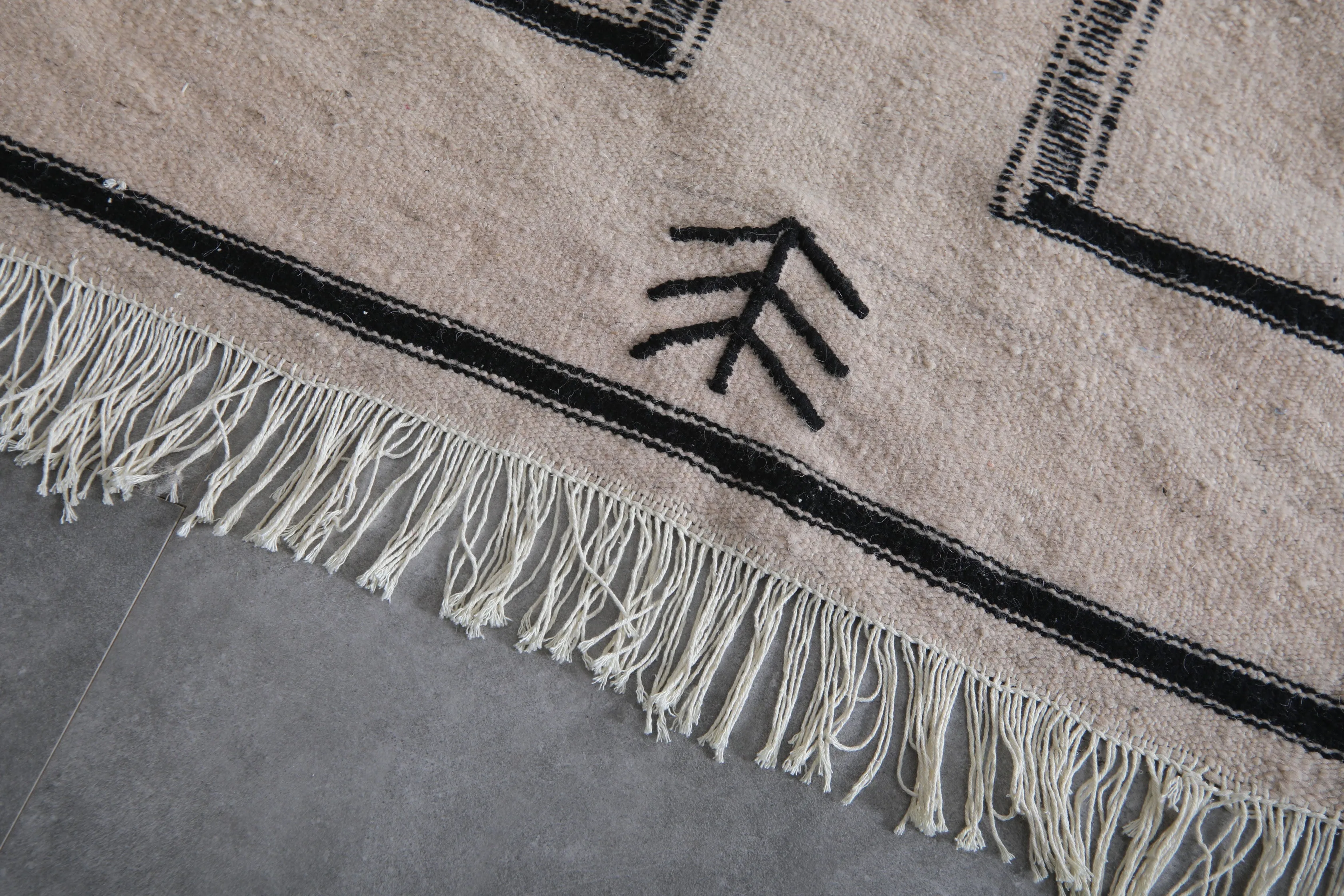 Moroccan Rug - Flat Woven Berber Rug - Custom Rug