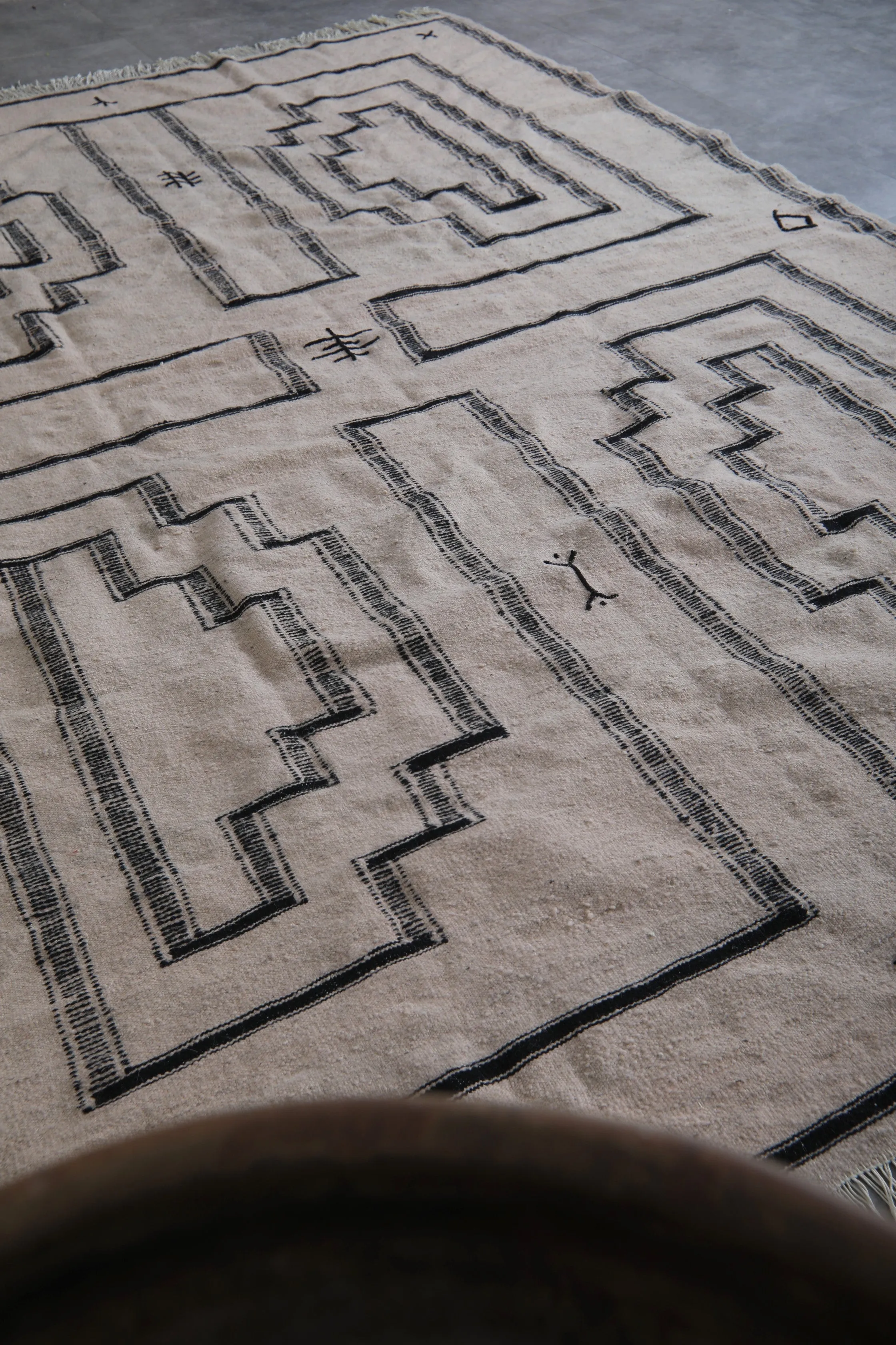 Moroccan Rug - Flat Woven Berber Rug - Custom Rug