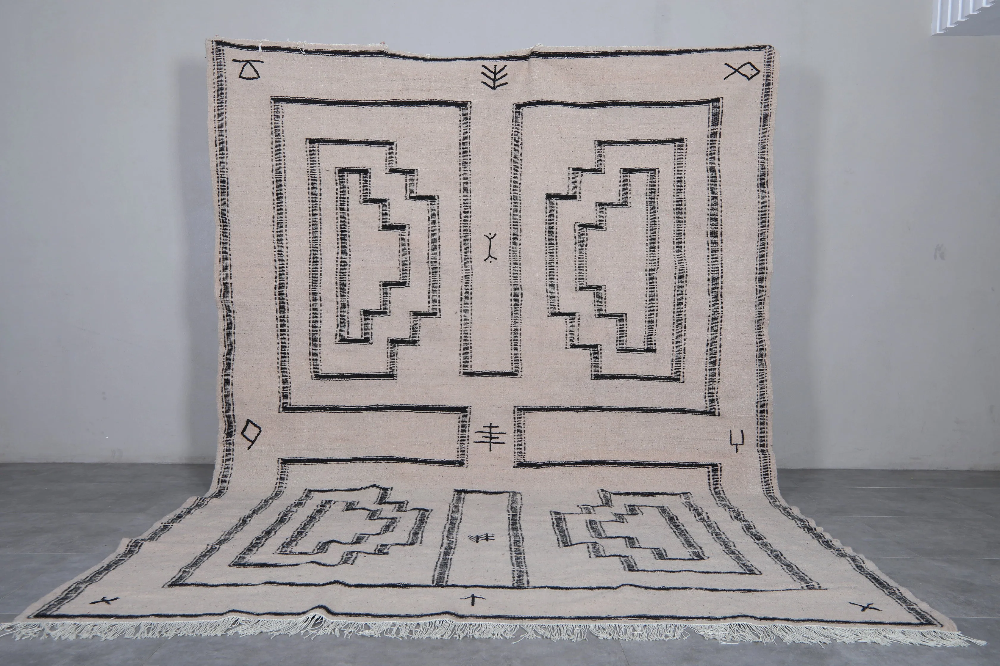 Moroccan Rug - Flat Woven Berber Rug - Custom Rug