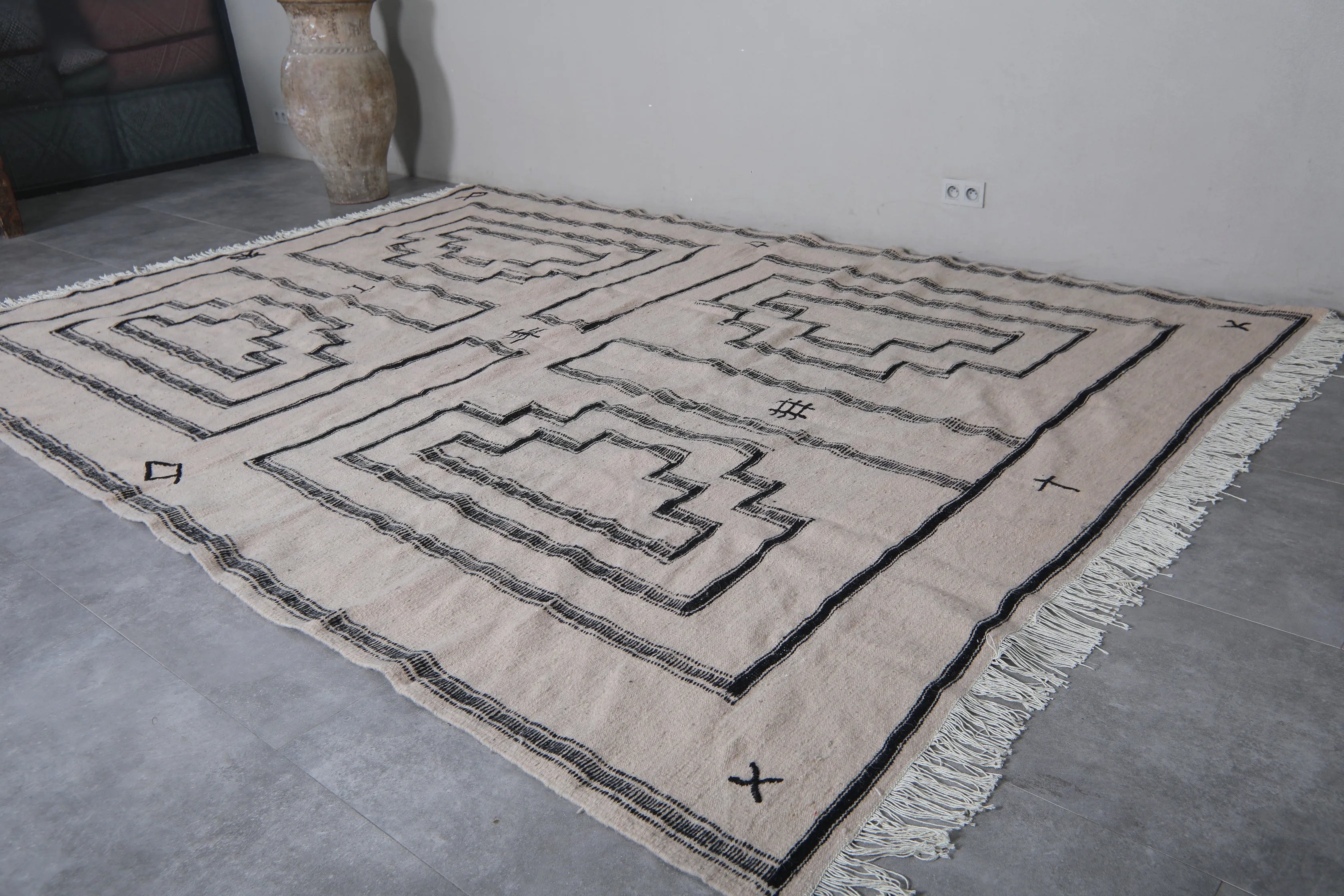 Moroccan Rug - Flat Woven Berber Rug - Custom Rug