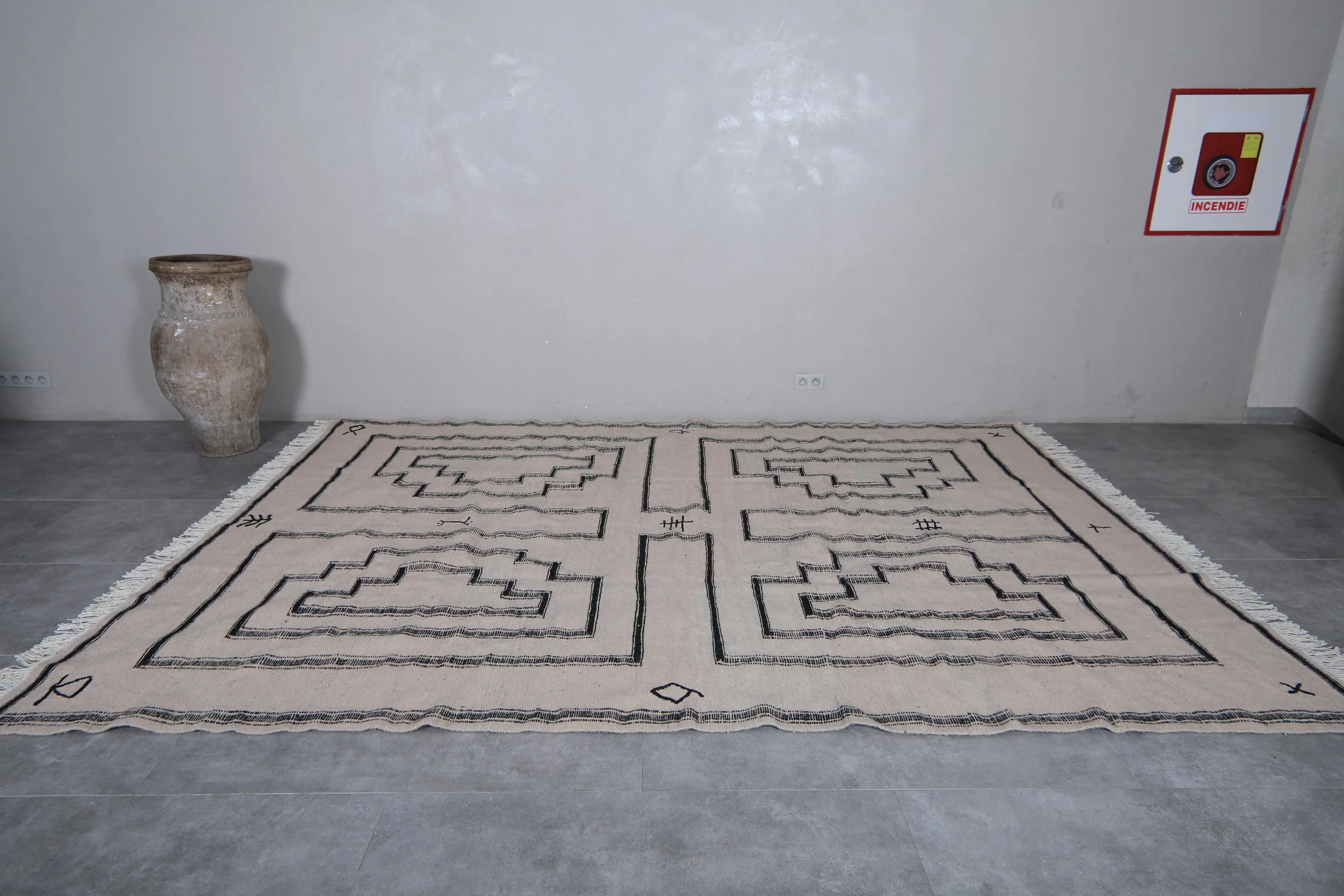 Moroccan Rug - Flat Woven Berber Rug - Custom Rug