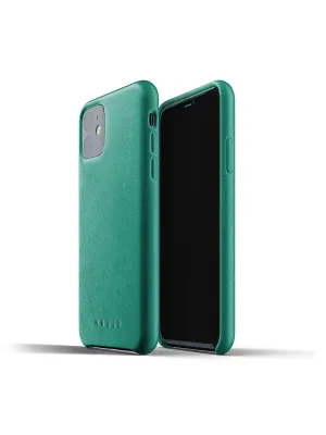 Mujjo Full Leather Case for iPhone 11 Alpine Green