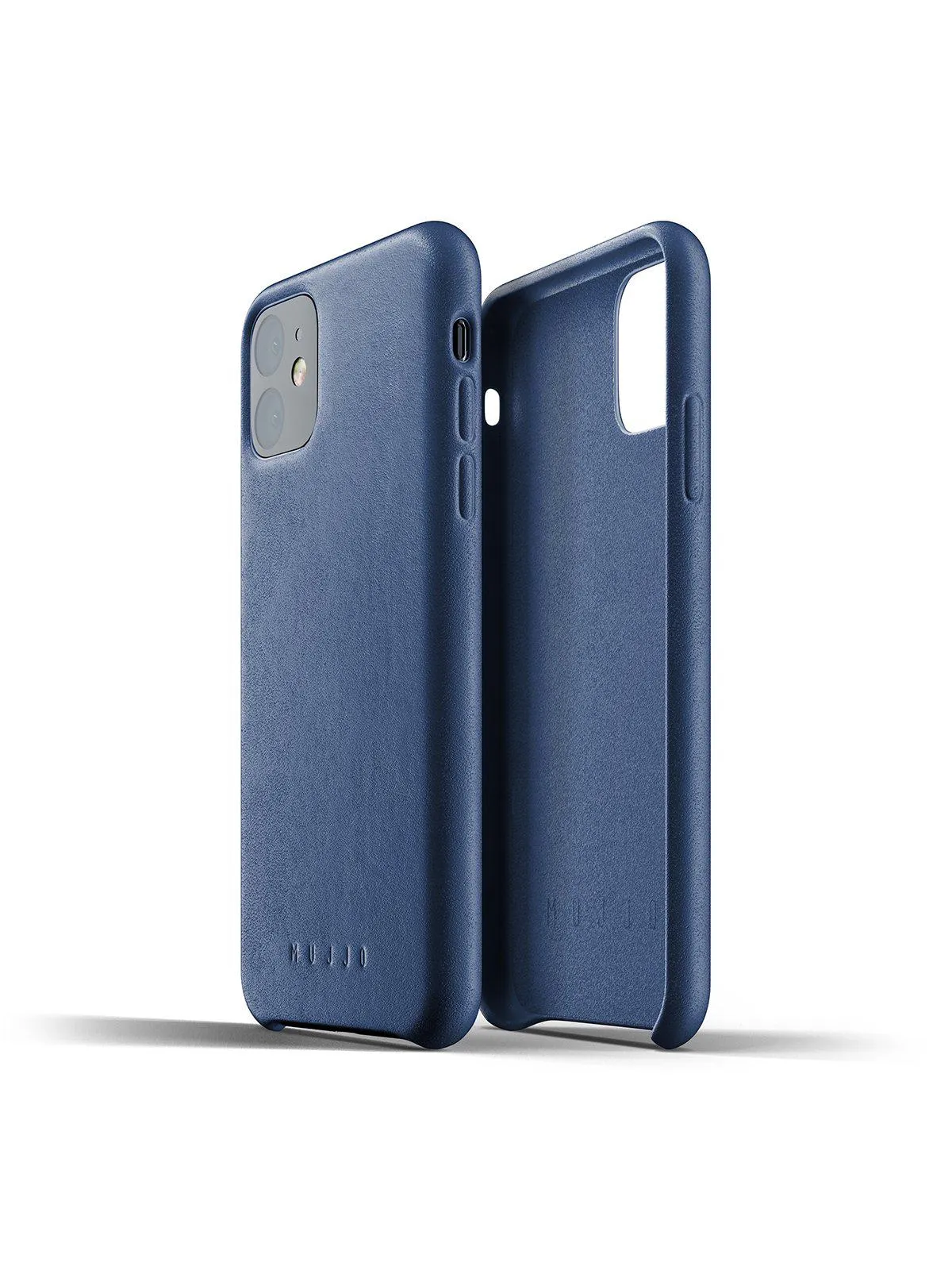 Mujjo Full Leather Case for iPhone 11 Monaco Blue