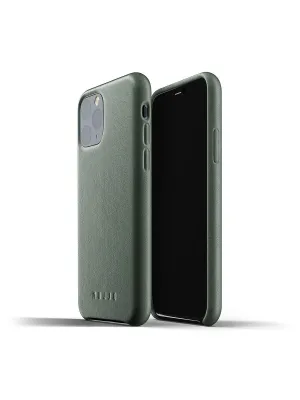Mujjo Full Leather Case for iPhone 11 Pro Slate Green