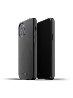 Mujjo Full Leather Case for iPhone 12 & 12 Pro Black
