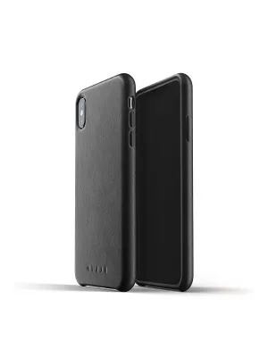 Mujjo Full Leather Case for iPhone XS Max Black
