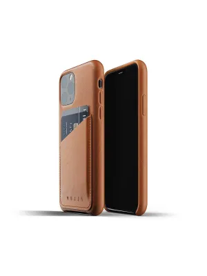 Mujjo Full Leather Wallet Case for iPhone 11 Pro Tan
