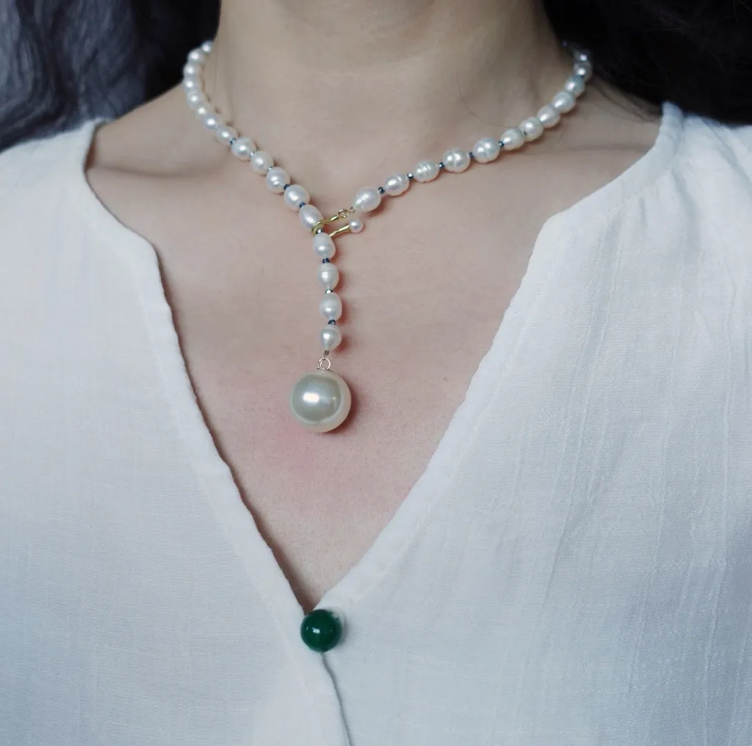 Multi-style 16 Inch Pearl Necklace