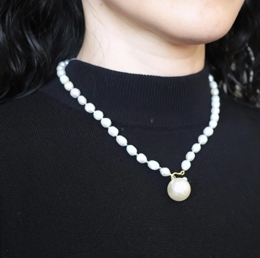 Multi-style 16 Inch Pearl Necklace