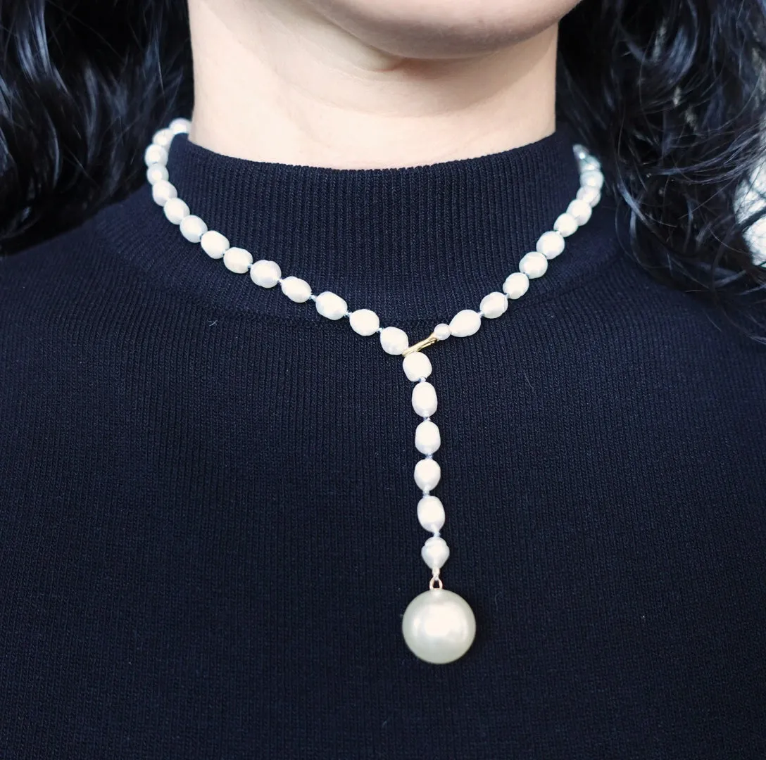 Multi-style 16 Inch Pearl Necklace