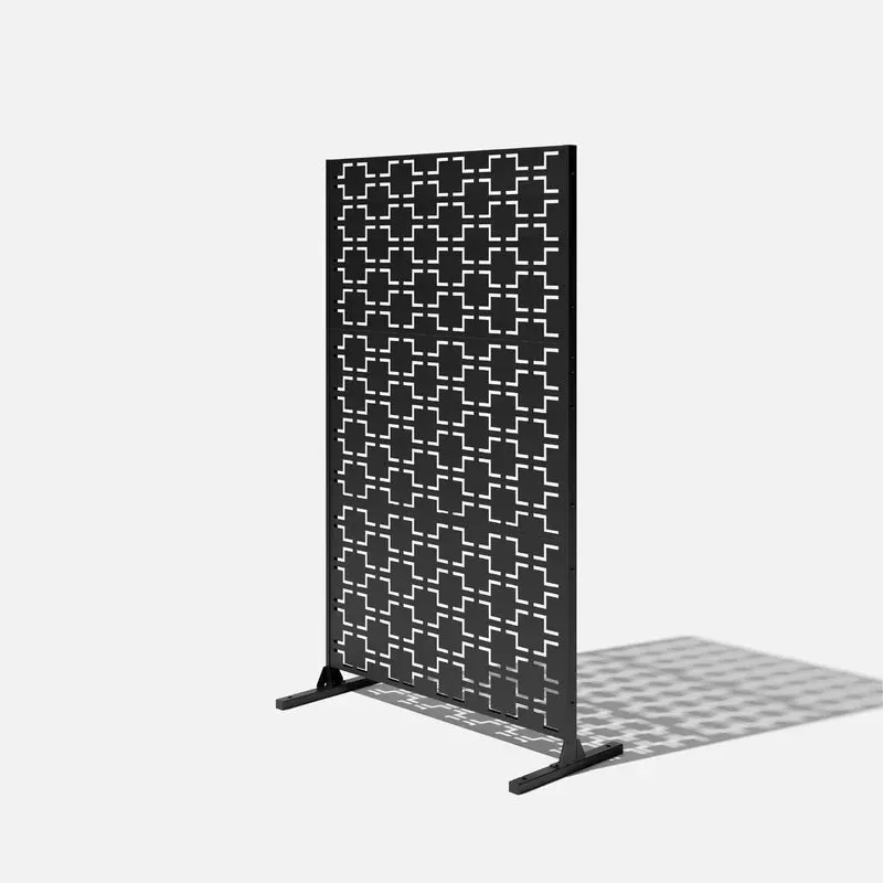 New in box! Veradek Quadra Matte Black Screen Series Metal Privacy Screen with stand! Includes 3 panels & stand! Retails $365 
