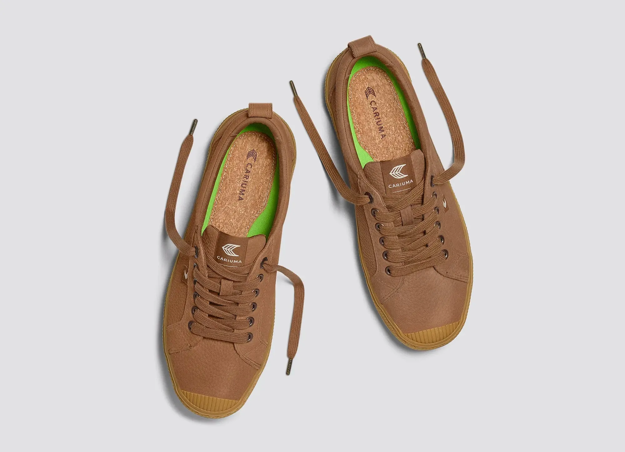 OCA Low Gum Sienna Brown Premium Leather Sneaker Men