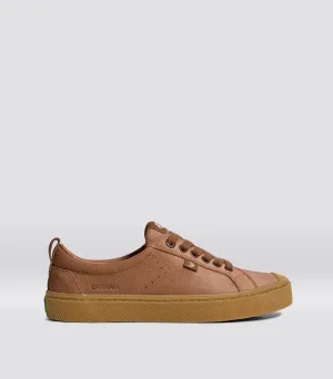 OCA Low Gum Sienna Brown Premium Leather Sneaker Men