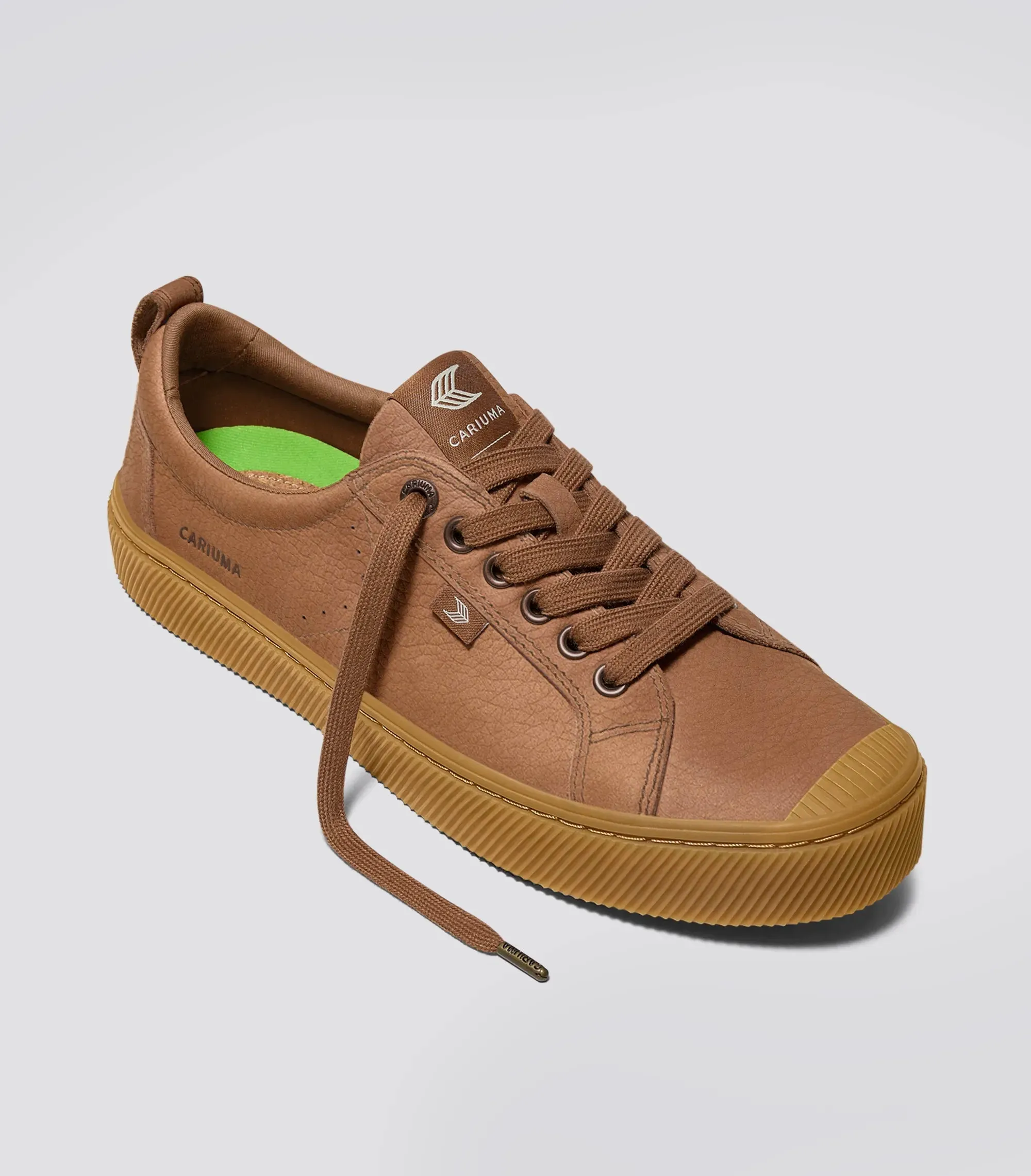 OCA Low Gum Sienna Brown Premium Leather Sneaker Men