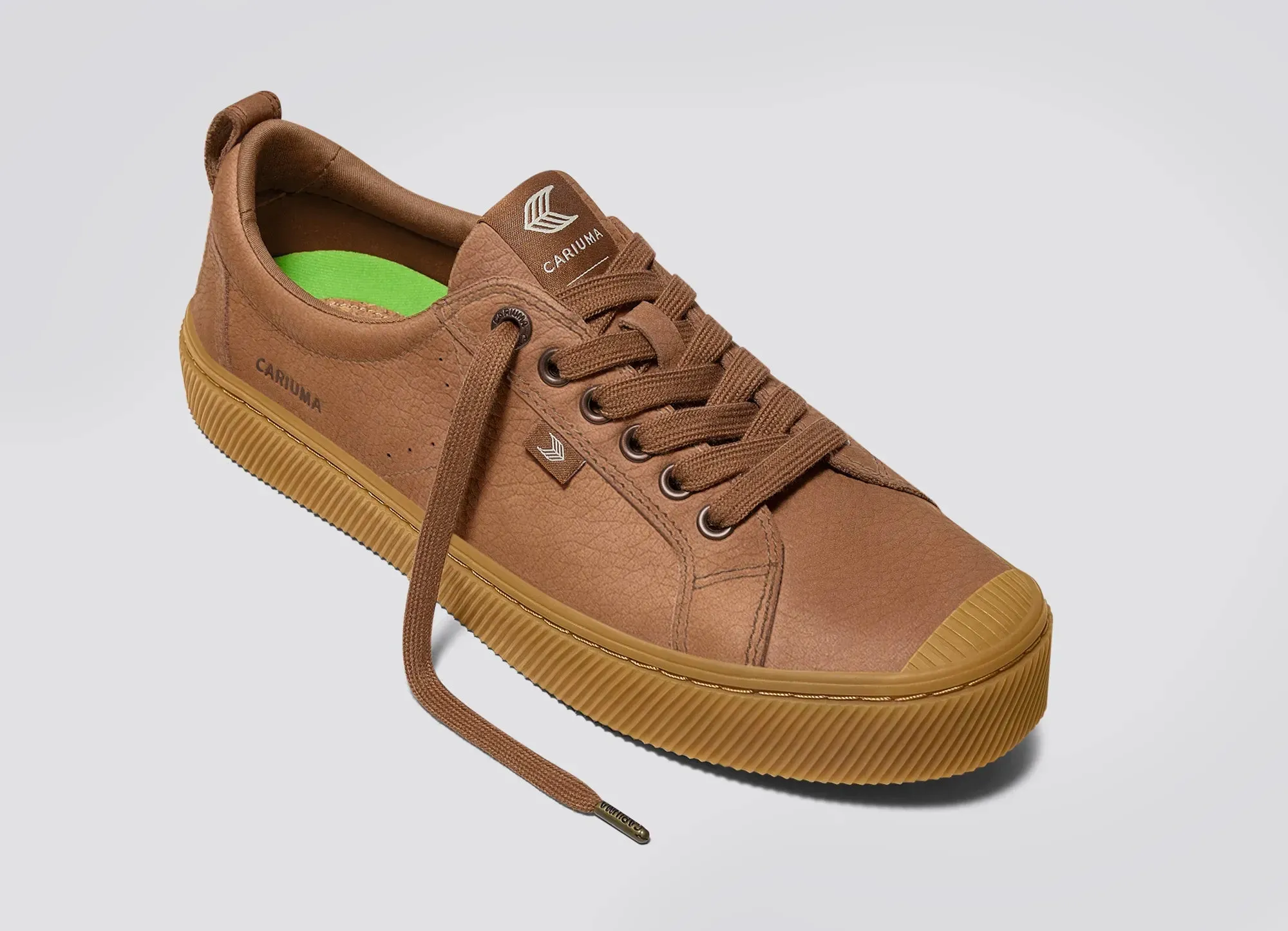 OCA Low Gum Sienna Brown Premium Leather Sneaker Men