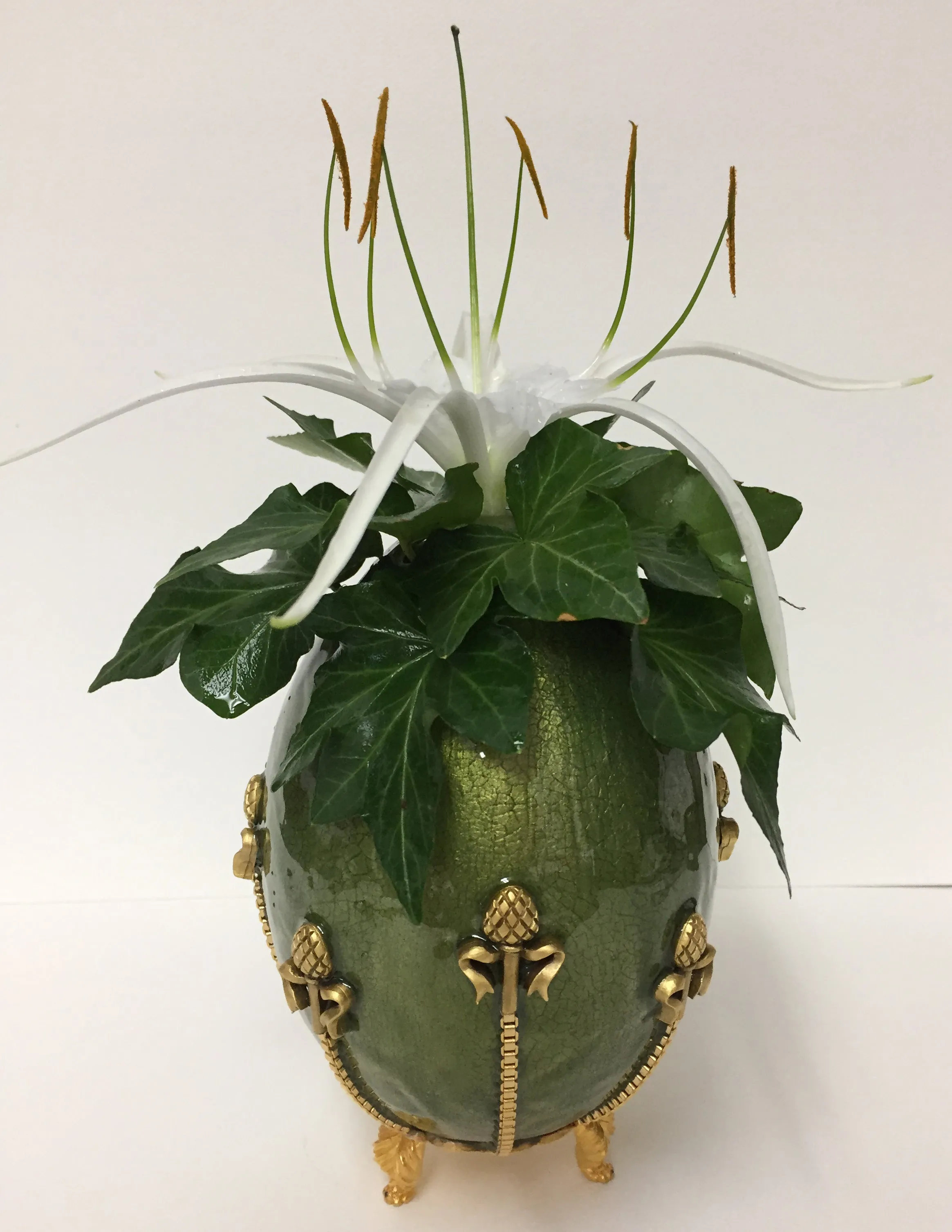 Olive Green Vase