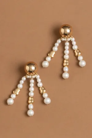 Pearl Fringe Earrings