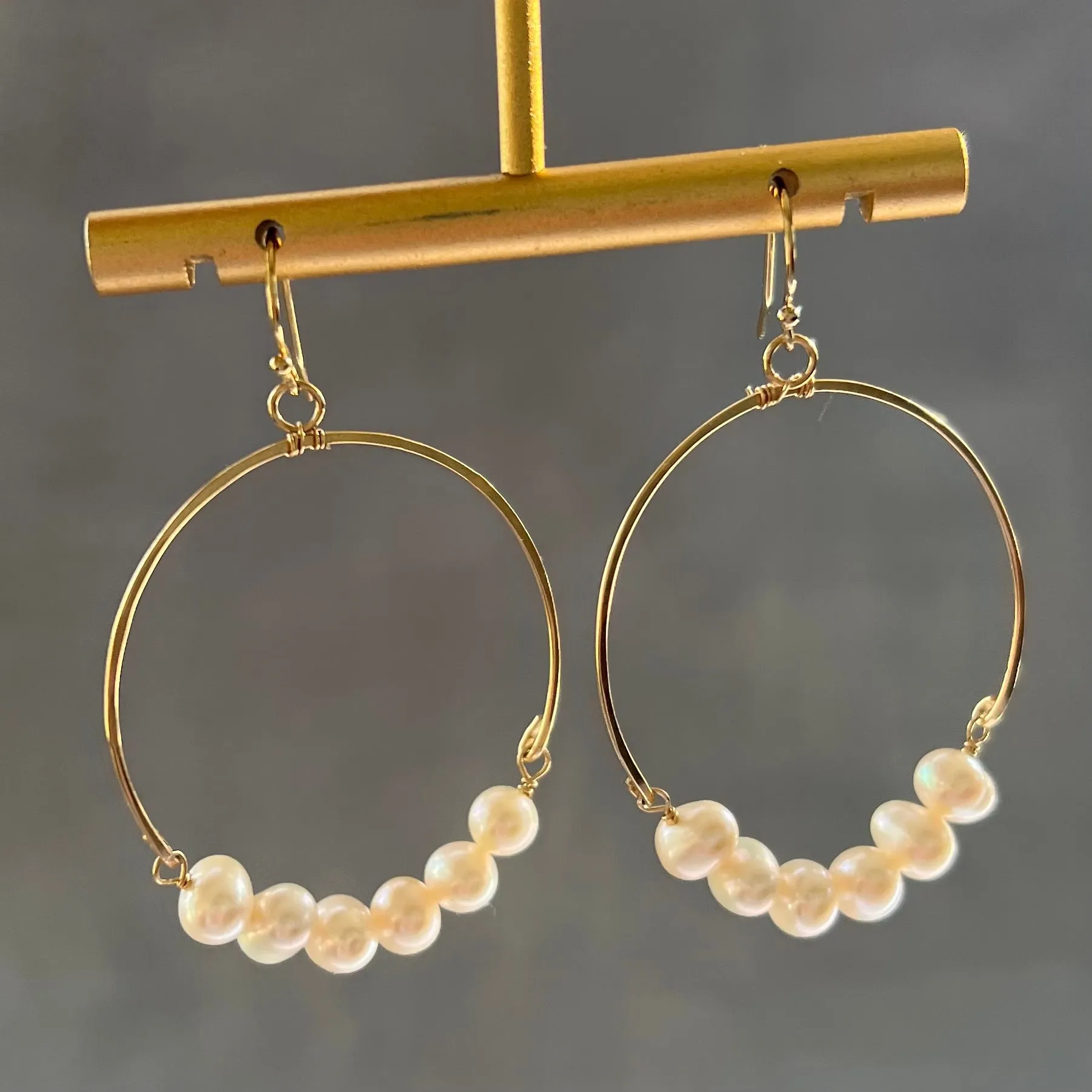 Pearl Hoops