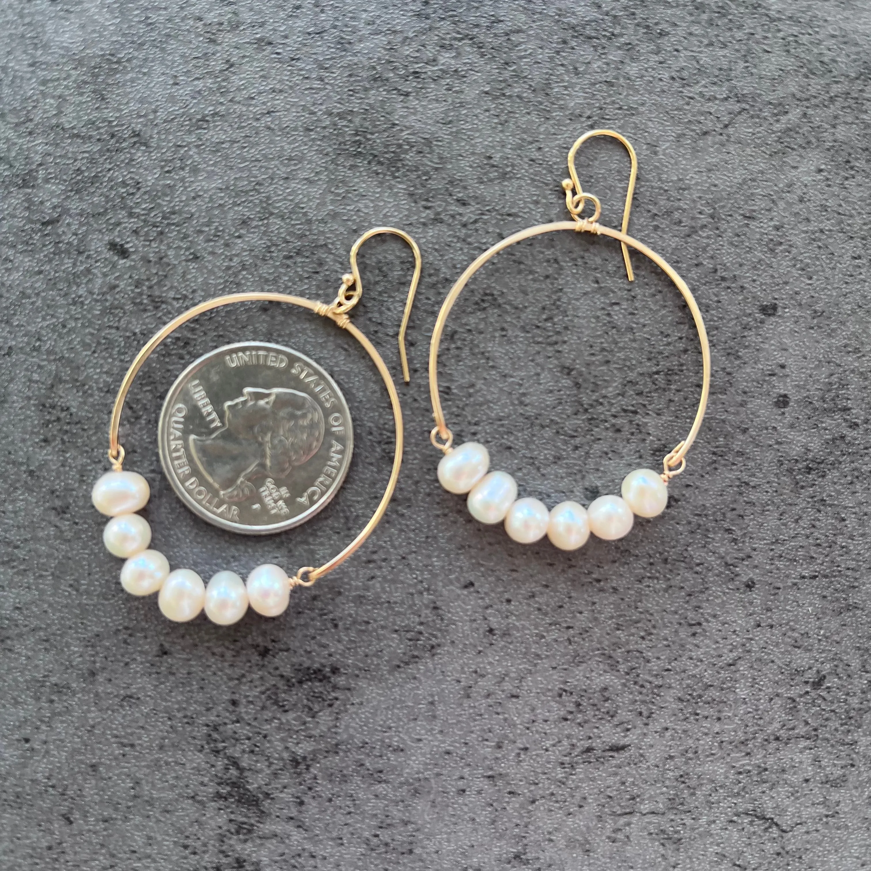 Pearl Hoops