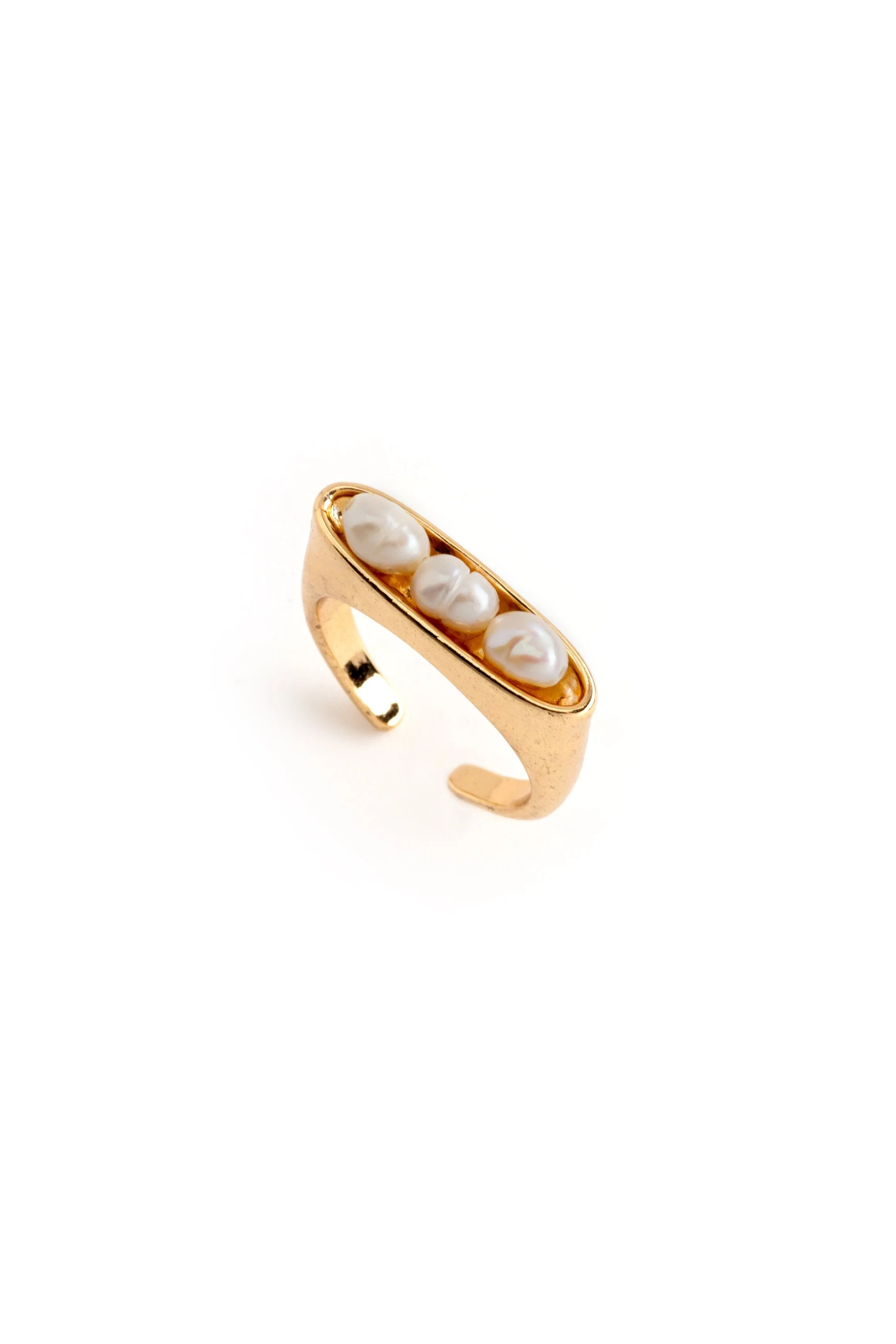 Pearl in a Pod Ring