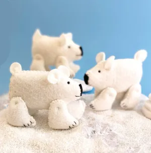Polar Bears Felt Sewing Kit