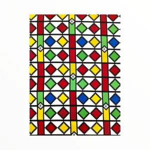 Printed Mini Matt Design 7 Ndebele Collection 140 cm