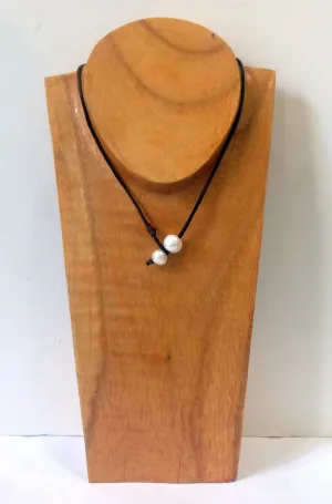 "One Love" Sliding Freshwater Pearl Necklace