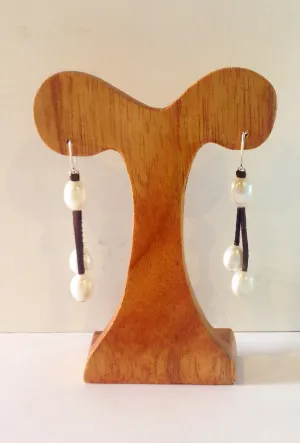 "Three's Company" Freshwater Pearl Earrings