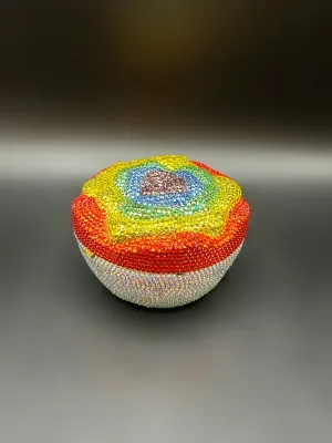 Rainbow Rose Clutch