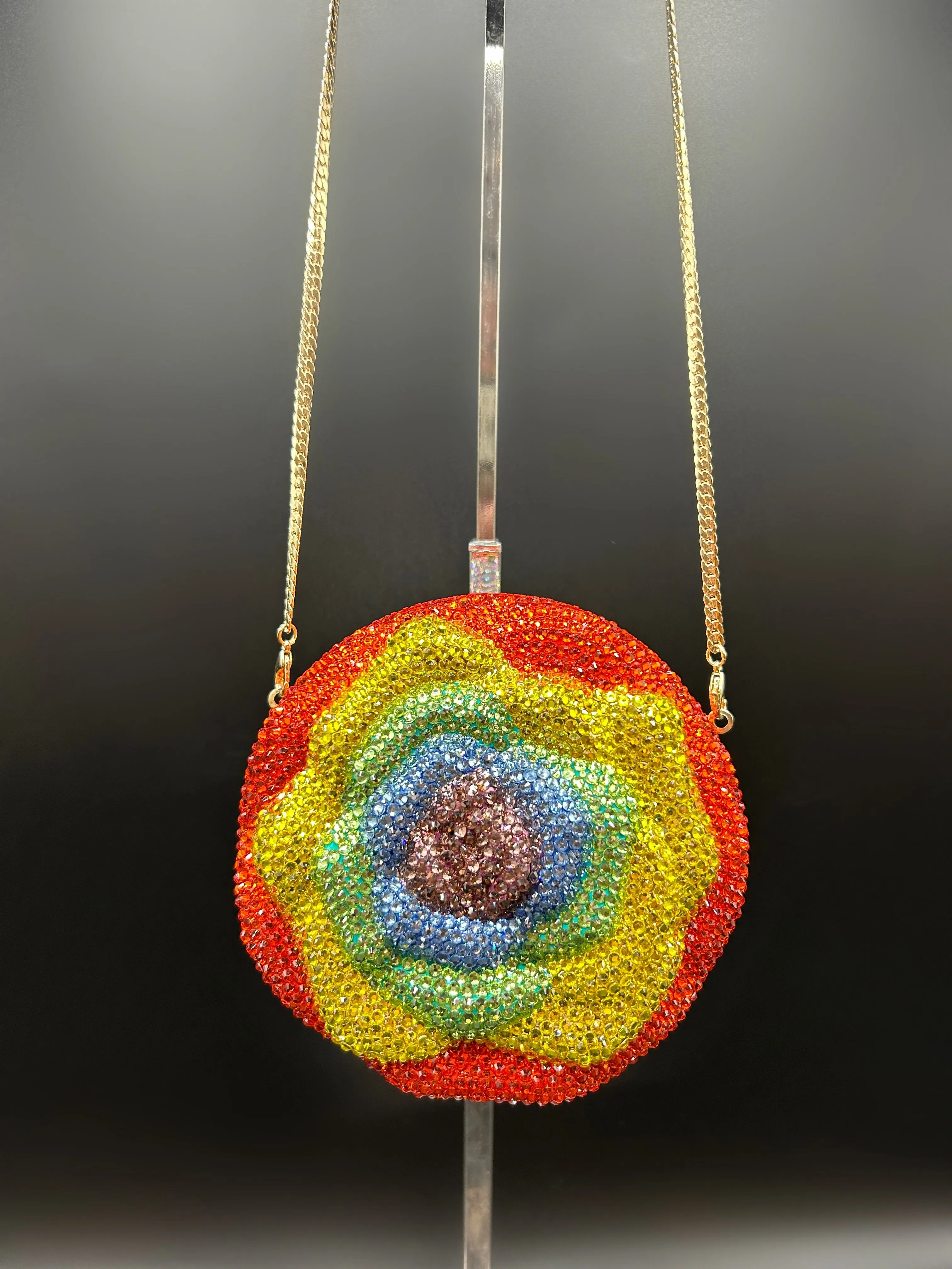 Rainbow Rose Clutch
